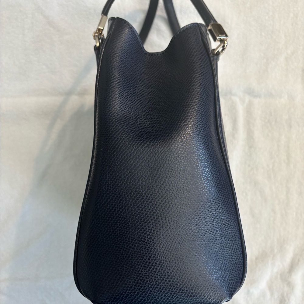 Coach Navy Leather Satchel - Picture 6 of 6
